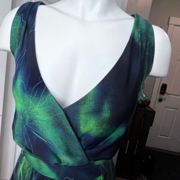 Additon Elle Floral Vneck Maxi Dress Size X - Picture 3 of 6